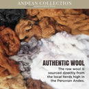 Axyaa Wool Blanket – Full/Queen Size, Woven in Peru, Heavyweight & Breathable