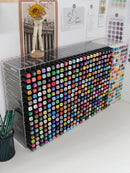 Axyaa Acrylic Marker Holder Pen Storage Box Pencil Shelf School Office Organizer