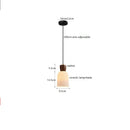 Axyaa Walnut Ceramic Nordic LED Pendant Lights: Modern Japanese Style for Home, Cafe, Restaurant.