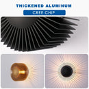 Axyaa Golden LED Wall Sconces - Modern Minimalist Bedroom Lamp