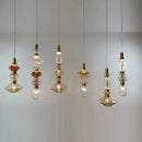 Axyaa Nordic Glass Chandelier: Modern Elegant Design for Hotel, Cafe, and Home