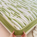 Axyaa Faux Rabbit Velvet Fitted Bed Sheet Single - High-Quality & Skin-Friendly Mattress Topper