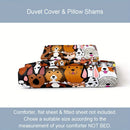 Axyaa Dog Lover Duvet Cover Set for Kids Bedroom Decor