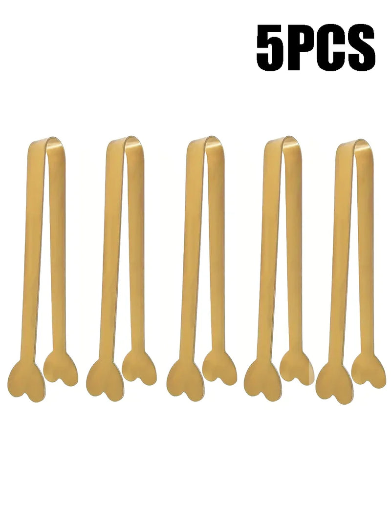 Axyaa Gold Heart Mini Clips - Perfect for Candy, Weddings, Parties, and Special Occasions