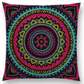Axyaa Boho Rainbow Mandala Pillow Case Sun Moon Flowers Dream Fantasy Cover