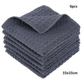 Axyaa Microfiber Dishcloth Set of 6 for Home Cleaning and Polishing