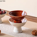 Axyaa Ceramic High Foot Dessert Bowl for Molecular Cuisine Stylish Hotel Tableware