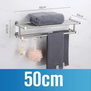 Axyaa Stainless Steel Bathroom Towel Shelf with Toilet Paper Holder & Soap Dish