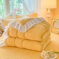 Axyaa Milk Fleece Winter Quilt: Thickened & Warm Comfortable Quilt Core