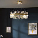 Axyaa Crystal Chandelier: Modern Light Luxury for Living Room, Bedroom, Dining Room & Hotel