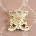 Axyaa Double Angel Vase Wall Hanging with Artificial Flowers for Home Decor