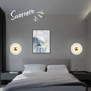 Axyaa LED Pleated Disc Wall Lamp - UFO-Shaped Wall Decor Light