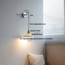 Axyaa White Ceramic LED Wall Sconce | Modern Nordic Style Stair Light Fixture