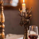 Axyaa Animal Shaped Wrought Iron Candlestick Ornament for Candlelight Dinner & Wedding