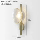 Axyaa Nordic Glass Metal Wall Lamp for Home and Hotel Decor