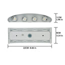 Axyaa 8W Waterproof Aluminum Wall Lamps Outdoor Indoor Up Down Lighting for Garden Porch Terrace