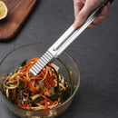 Axyaa Stainless Steel Barbecue Tongs for Food & Ice-Cubes, Restaurant Buffet Tool