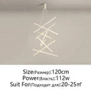 Axyaa LED Chandelier for Stair Hall Bedroom Room, Modern Indoor Lighting Fixture