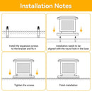Axyaa Solar Lamp Pillar Light for Outdoor Landscape Decor