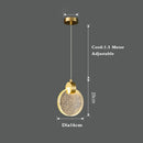 Axyaa Gold Finish Crystal Pendant Light: Modern LED Chandelier for Kitchen Dining Room