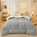 Axyaa Arctic Fleece Quilt - Warm Double-sided Solid Color Milk Fleece - 2024 Winter