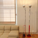 Axyaa Designer Stainless Steel LED Floor Lamp for Stylish Living Room Lighting