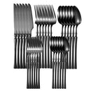Axyaa Stainless Steel Cutlery Set - 40 Piece Dinnerware Flatware Tableware Kit