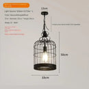 Axyaa Crystal Birdcage LED Pendant Chandelier for Home Decor