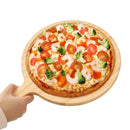 Axyaa Pine Wood Pizza Cutting Board with Handle
