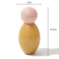 Axyaa Glass Sphere Aromatherapy Bottle with Lid, Geometric Design, Desktop Storage Container