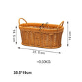 Axyaa Handwoven Bread Storage Basket: Breathable, Portable, 7 Styles - Ideal for Picnics & Weddings