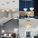 Nordic Crystal Pendant Ceiling Light by Axyaa - Room Decor & Bedroom Chandelier