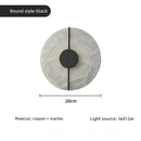 Axyaa Brass Alabaster Wall Lamp: Modern Indoor Sconce for Bedroom, Living Room, Aisle