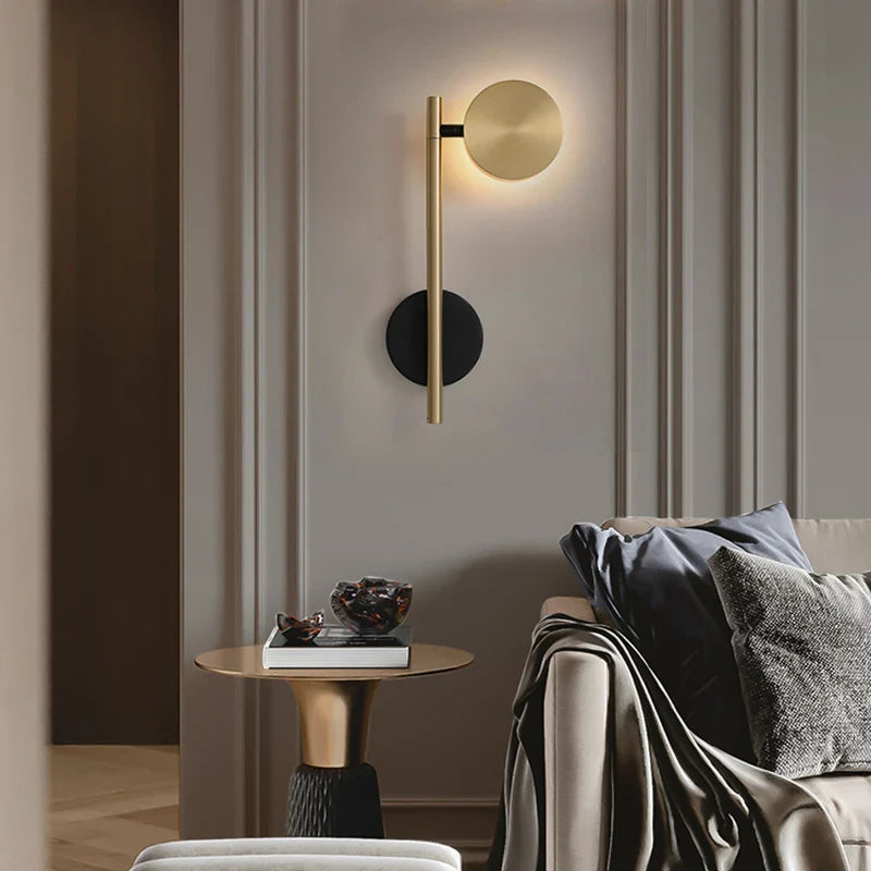 Axya Rotating Wall Lamp for Nordic Minimalist Style Bedside and Decorative Lighting.