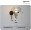 Axyaa Glass Lampshade Wall Lamp for Bedroom Decoration