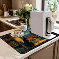 Absorbent Draining Mat for Kitchen & Bathroom by Axyaa - Quick Dry & Antiskid