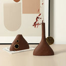 Axyaa Geometric Triangle Ceramic Flower Vase - Artistic Home Decoration Accessory