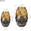 Axyaa Geometric Glass Vase Art Decor Flower Vessels Dried Flower Arrangement Craft