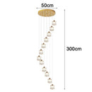 Axyaa Crystal Chandelier Ceiling Light Luxury Modern Pendant Lamp Living Room Bedroom Lighting
