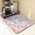 Floral Pattern Kitchen Coasters Set by Axyaa