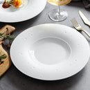 Axya 11" Round Ceramic Dinner Plate - Solid Color Tableware for Home Kitchen