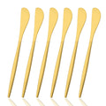 Axyaa Gold Butter Knife Set Stainless Steel Cheese Spreaders Cutlery Flatware Tool