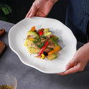 Axyaa Lotus Leaf Shallow Plate for Molecular Cuisine and Sushi