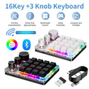 Axyaa Mechanical Keyboard with Knob Volume Button, 3 Modes & Macro Gaming