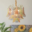 Axyaa Luxury Glass Pendant Lights - Colorful E14 Hanging Lamp for Living Room