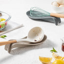 Silicone Spoon Holder Rest Pad Set by Axyaa - Heat Resistant Kitchen Utensil Tray Mats
