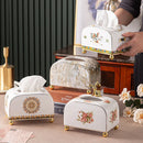 Axyaa Ceramic Living Room Paper Box for Dining Table and Coffee Table