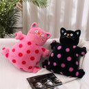 Axyaa Pink Cat Plush Hugging Pillow - Kids Stuffed Kitten Toy