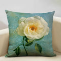 Axyaa Vintage Flower Cushion Cover 45x45cm Square Pillow Case Nostalgic Design