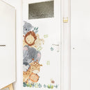 Axyaa Cartoon Animal Wall Stickers: Elephant, Giraffe, Tiger - Kids Room Decal
